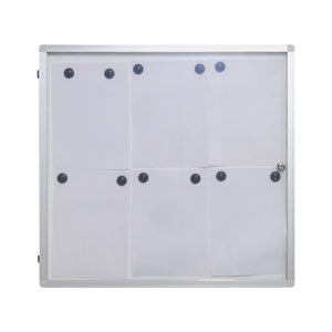 Vitrine 6 x A4 avec 12 aimants
