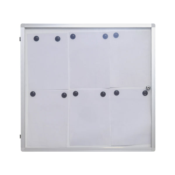 Vitrine 6 x A4 avec 12 aimants
