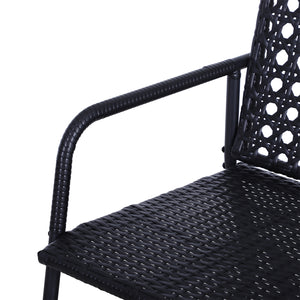 Schaukelbank Gartenbank Rattan Sitzbank 2-Sitzer