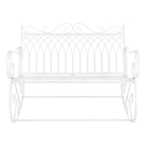 Schaukelbank Greenough 85x113x95cm im Landhausstil Weiss