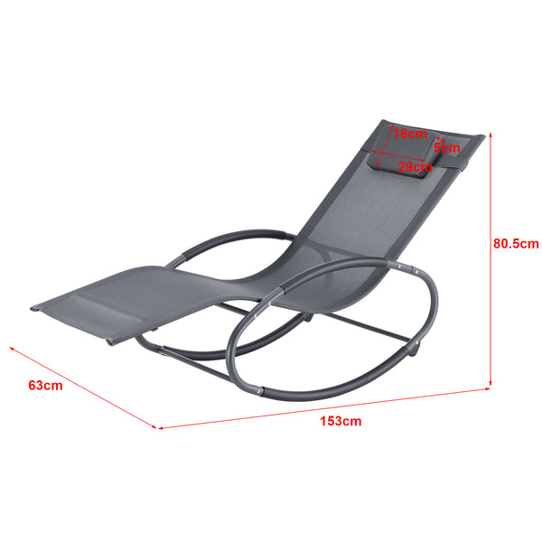 Schaukelliege Almaluez 120 kg Dunkelgrau