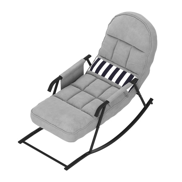 Schaukelstuhl BLASCO grau/schwarz