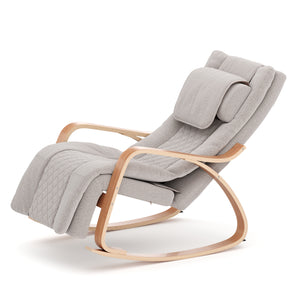 Schaukelstuhl JADEN mit Massagefunktion beige/natur