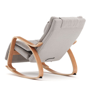 Schaukelstuhl JADEN mit Massagefunktion beige/natur