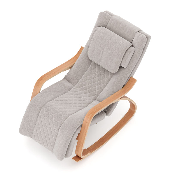 Schaukelstuhl JADEN mit Massagefunktion beige/natur