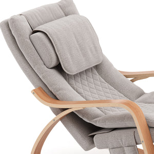 Schaukelstuhl JADEN mit Massagefunktion beige/natur