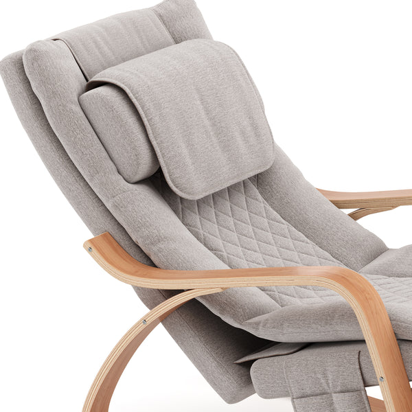 Schaukelstuhl JADEN mit Massagefunktion beige/natur
