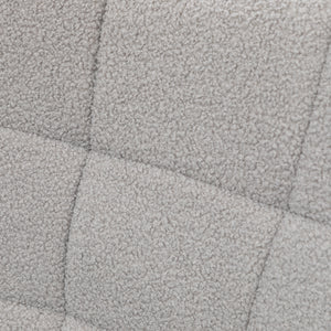 Schaukelstuhl Relaxsessel Berbervlies Hellgrau 71x92x101cm