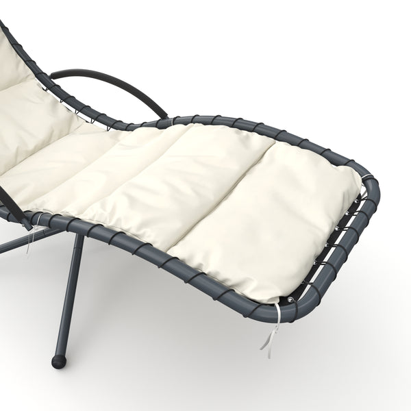 Schaukelstuhl Schwebeliege GRENADA creme
