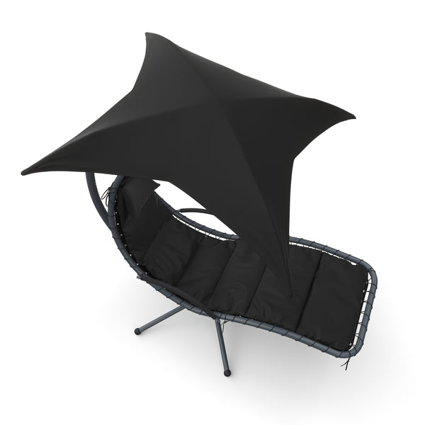 Schaukelstuhl Schwebeliege GRENADA schwarz