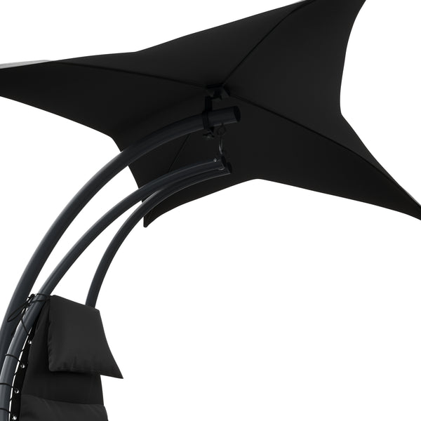 Schaukelstuhl Schwebeliege GRENADA schwarz