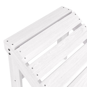 Schemel Holz ADIRONDACK weiss