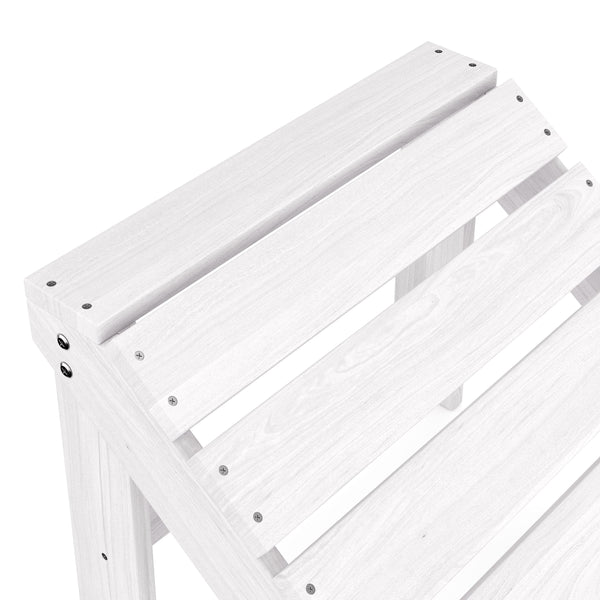 Schemel Holz ADIRONDACK weiss