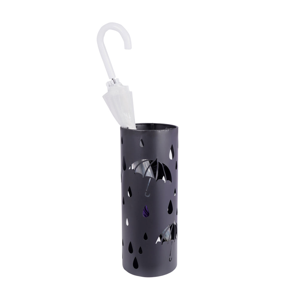 black umbrella stand