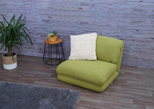 Schlafsessel Schlafsofa Funktionssessel Stoff/Textil grün
