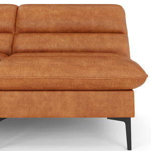 Schlafsofa Leder JIMMY braun