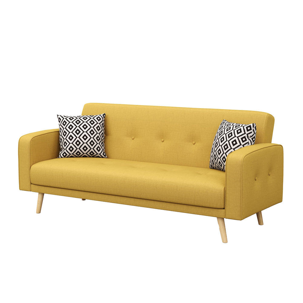Divano letto giallo SAIDY