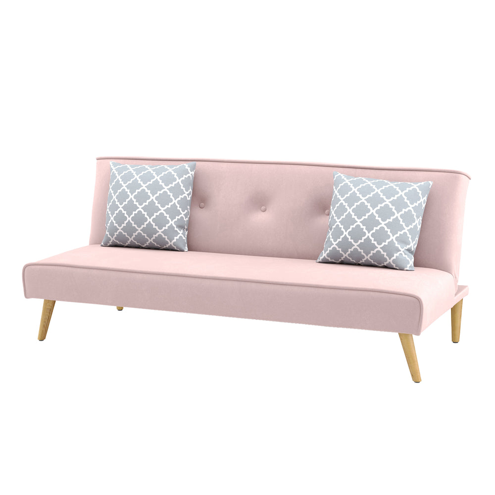 Divano letto LEA, rosa
