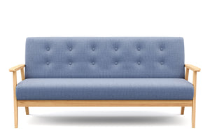 Sofa EDDY 3-Sitzer blau