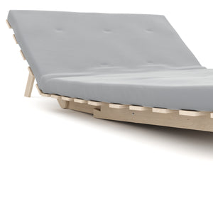 Divano letto NURIA realizzato in pallet, naturale/antracite
