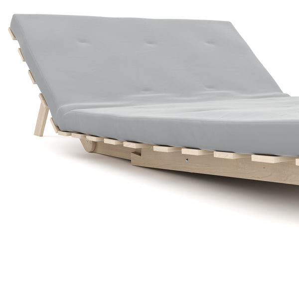 Divano letto NURIA realizzato in pallet, naturale/antracite