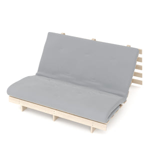 Divano letto NURIA realizzato in pallet, naturale/antracite