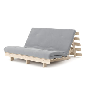 Divano letto NURIA realizzato in pallet, naturale/antracite