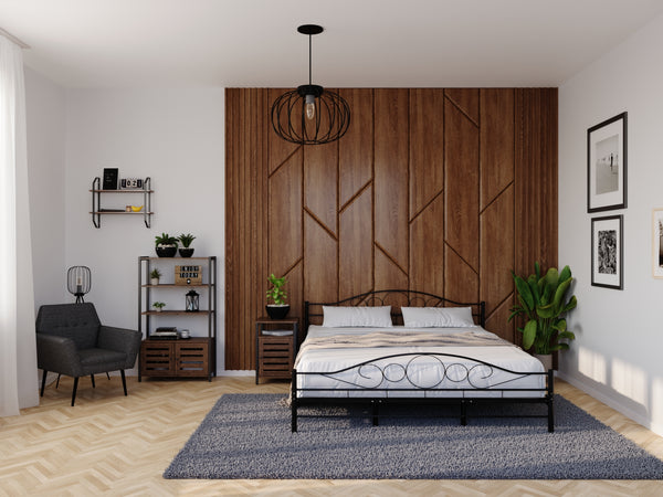 Metallbett AURELIE 160 x 200 cm schwarz