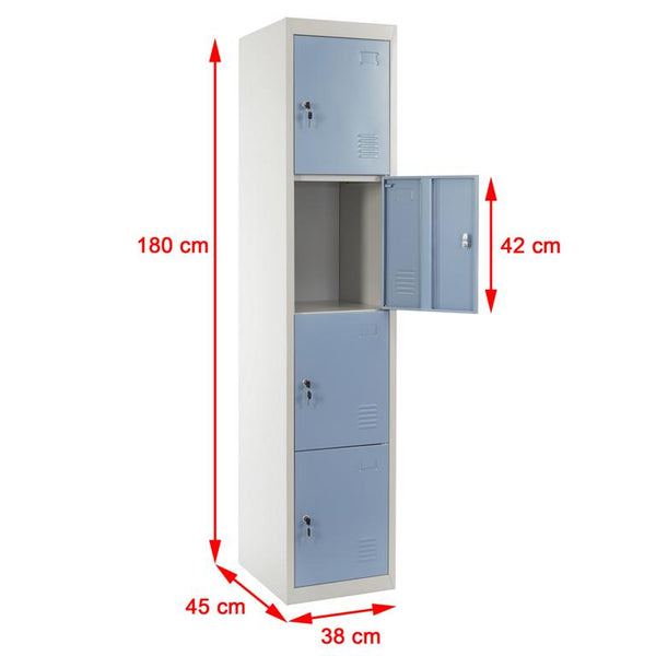 Schliessfach Boston Spind Metall 180x38x45cm