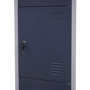 Schliessfach Boston Spind Metall 180x38x45cm blau