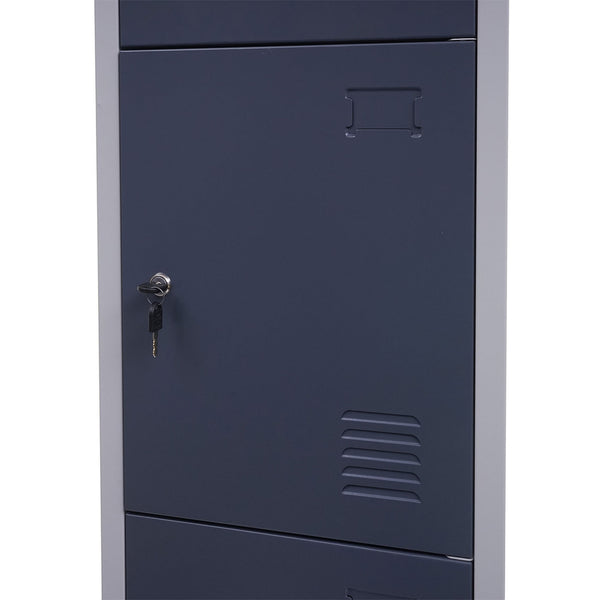 Schliessfach Boston Spind Metall 180x38x45cm blau