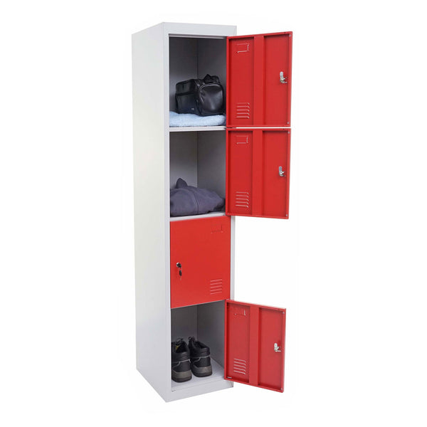 Schliessfach Boston Spind Metall 180x38x45cm rot