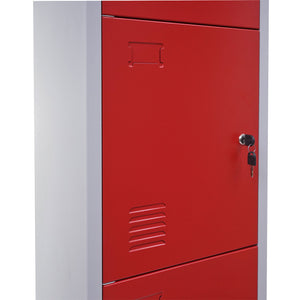 Schliessfach Boston Spind Metall 180x38x45cm rot