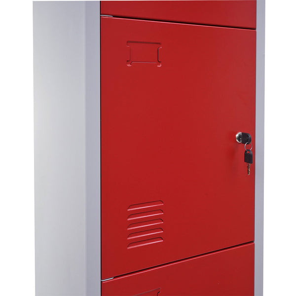 Schliessfach Boston Spind Metall 180x38x45cm rot