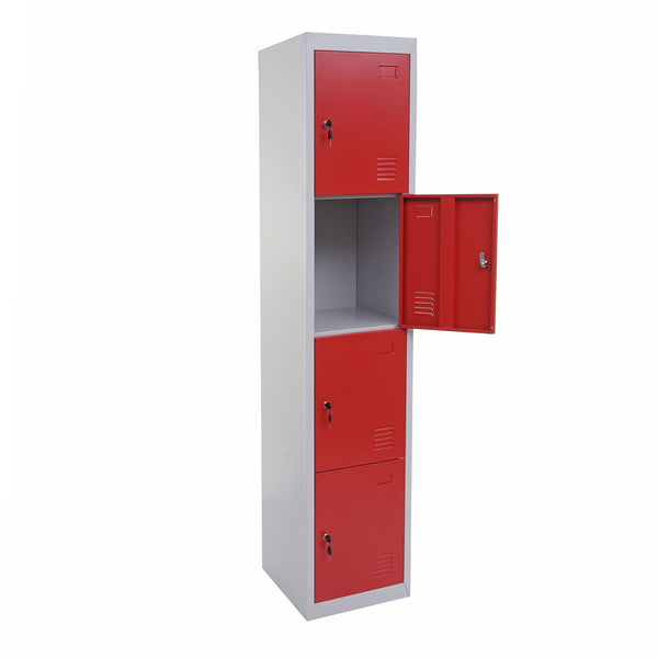 Schliessfach Boston Spind Metall 180x38x45cm rot