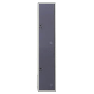 Schliessfach Boston Spind, Metall 185x38x45cm ~ dunkelgrau