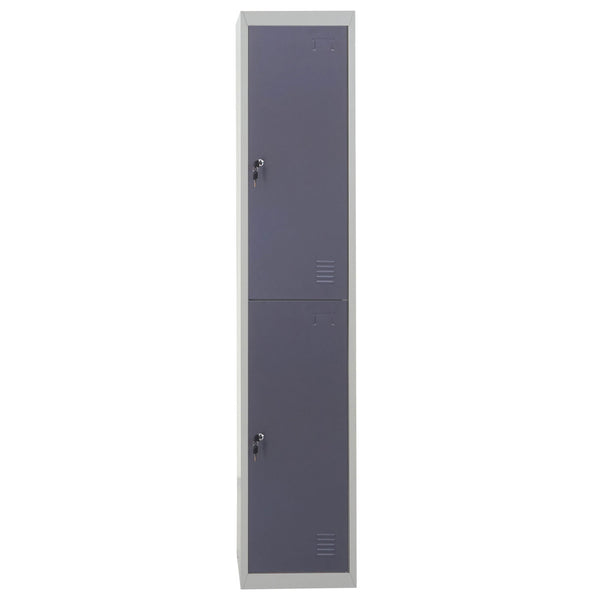 Schliessfach Boston Spind, Metall 185x38x45cm ~ dunkelgrau