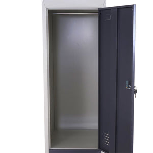 Schliessfach Boston Spind, Metall 185x38x45cm ~ dunkelgrau