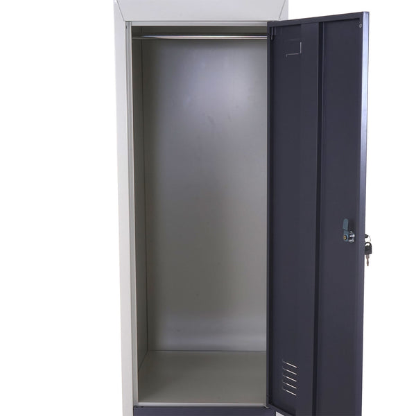 Schliessfach Boston Spind, Metall 185x38x45cm ~ dunkelgrau