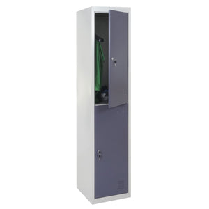 Schliessfach Boston Spind, Metall 185x38x45cm ~ dunkelgrau