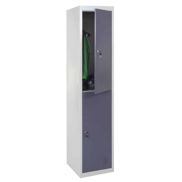 Schliessfach Boston Spind, Metall 185x38x45cm ~ dunkelgrau