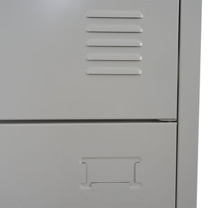 Schliessfach Boston Spind Metall 185x38x45cm ~ grau