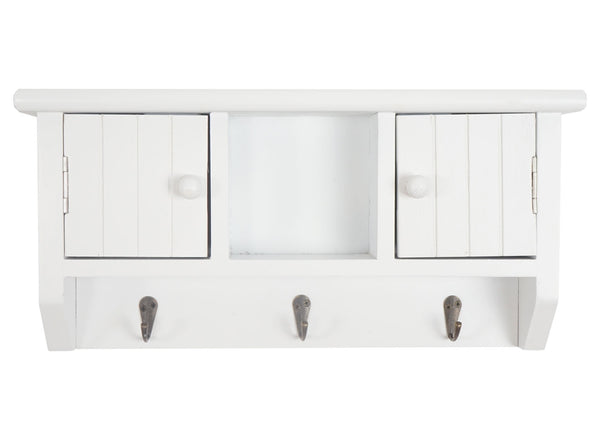 Schlüsselbrett Pitea mit Türen weiss
