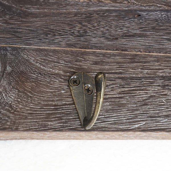 Schlüsselbrett, Schlüsselkasten mit Türen shabby braun