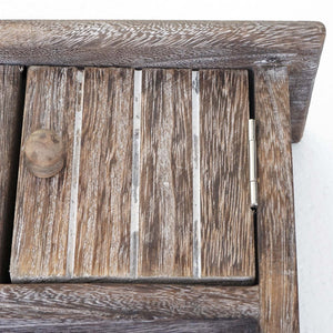 Schlüsselbrett, Schlüsselkasten mit Türen shabby braun