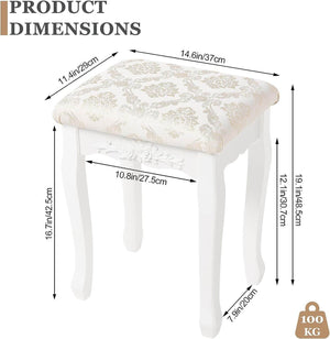 Sitzhocker Schminkhocker mit Polsterung