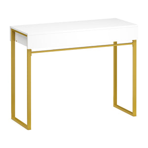 Dressing table ADELINA white/gold