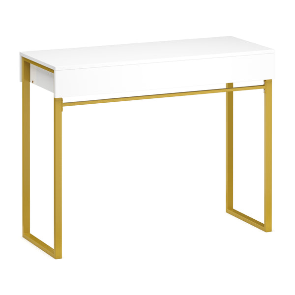 Dressing table ADELINA white/gold
