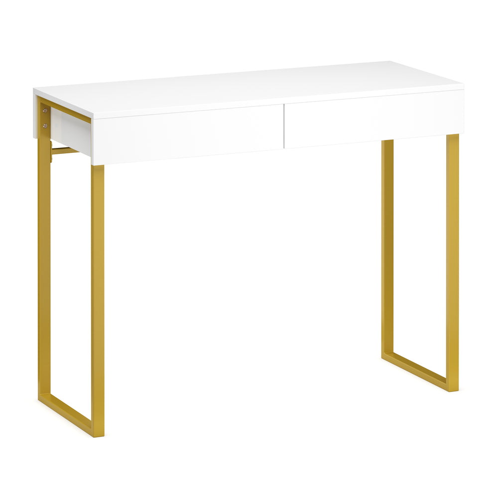 Dressing table ADELINA white/gold