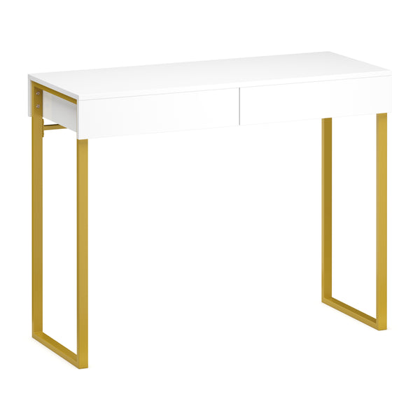 Dressing table ADELINA white/gold